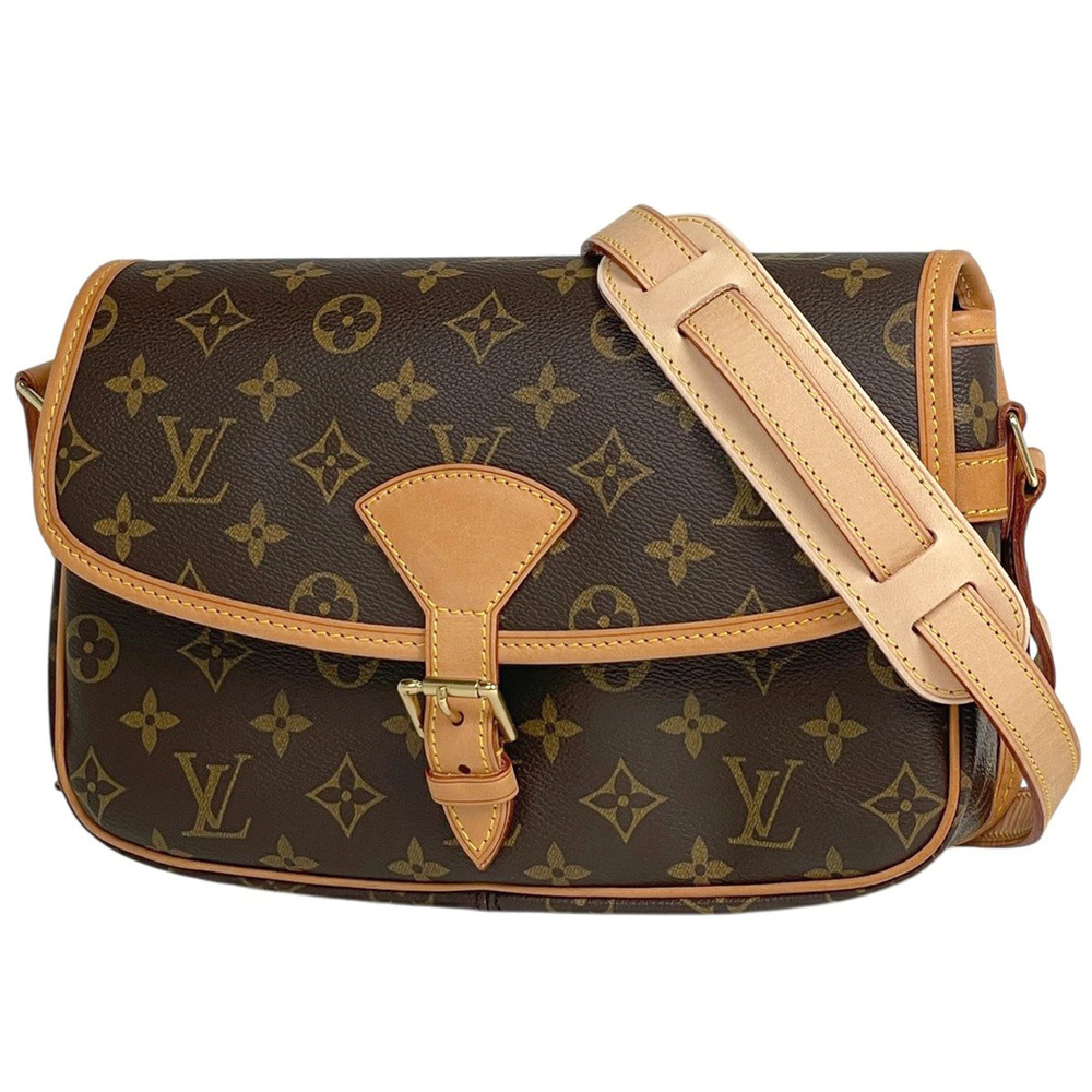 Louis Vuitton Sologne Crossbody Bag Monogram Brown